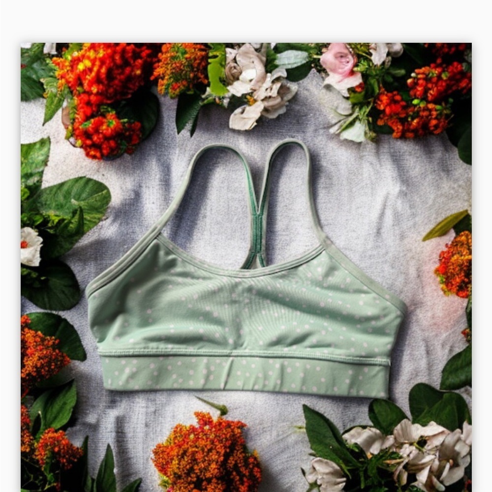Lululemon Flow Y Bra IV *Full-On Luxtreme in Petit Dot Fresh Teal| Size: 2 ๐๐โโ - Picture 11 of 12